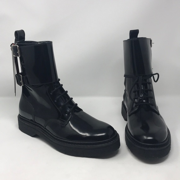 Balmain Other - Balmain x H&M black patent Leather Boots NIB